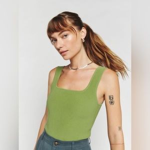 Reformation Julia Ribbed Sweater Tank